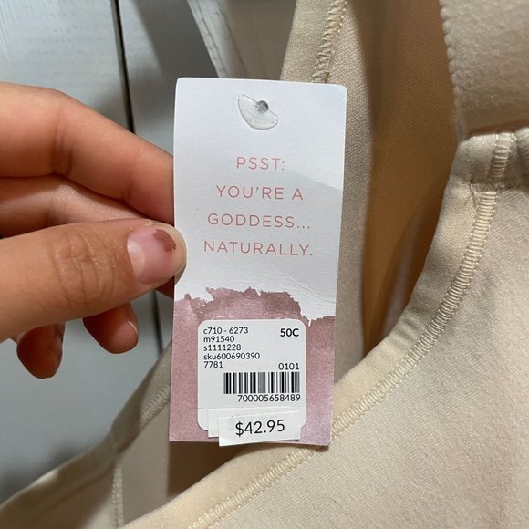 NWT Cacique lightly lined no wire nude bra 50C - Picture 3 of 7